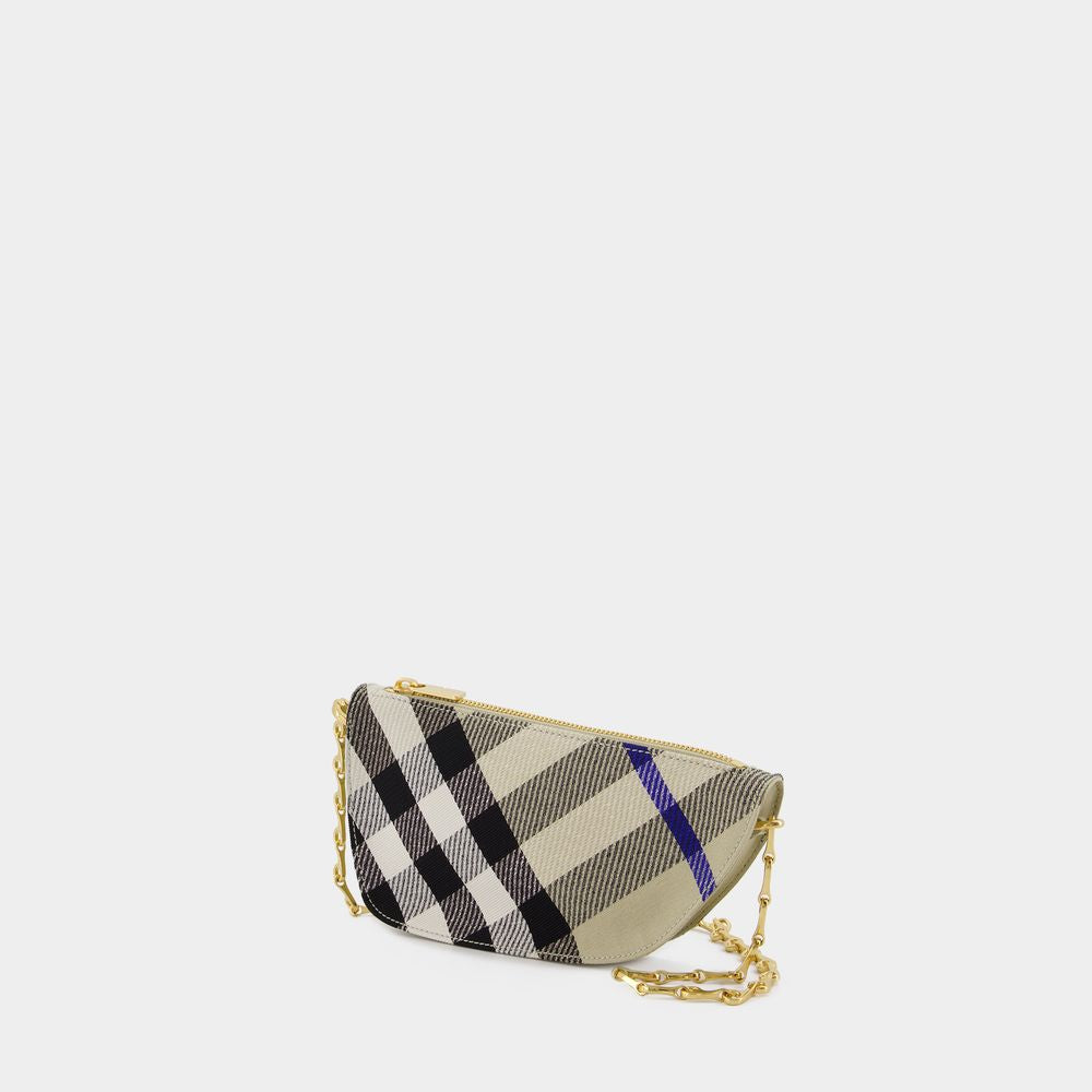 BURBERRY Micro Shield Mini Wallet on Chain