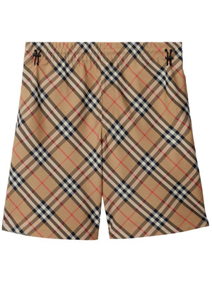 BURBERRY Vintage Check Print Drawstring Shorts for Men