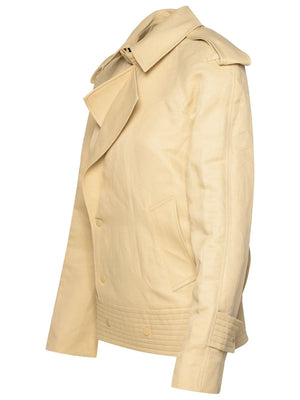 BURBERRY Beige Jacket with Buttons for Women - SS24 Collection