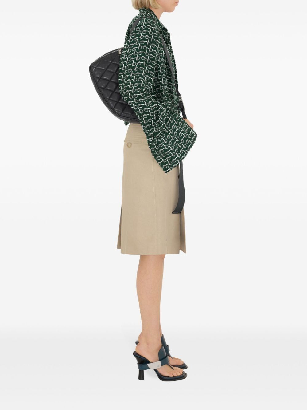 BURBERRY Elegant Belted A-Line Skirt for Women