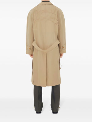 BURBERRY Elegant Knight Motif Trench Jacket