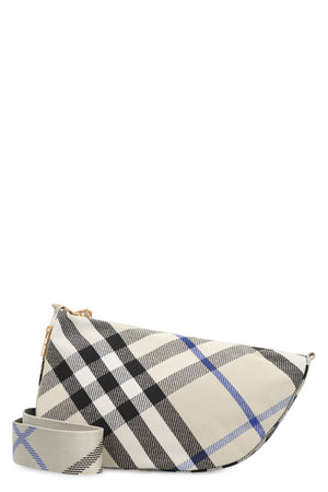 BURBERRY Medium Check Pattern Shield Crossbody Bag