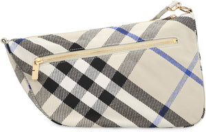 BURBERRY Medium Check Pattern Shield Crossbody Bag