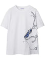 BURBERRY Cotton T-Shirt with Knight IP Pattern for Women