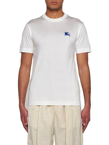 BURBERRY Men's 24SS White Tunic Tops for a Stylish and Comfortable Look