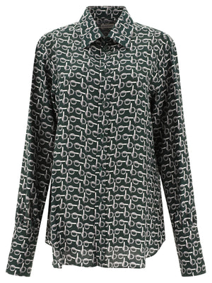 BURBERRY 24SS Women's Green Shirts - Fashionable and Chic