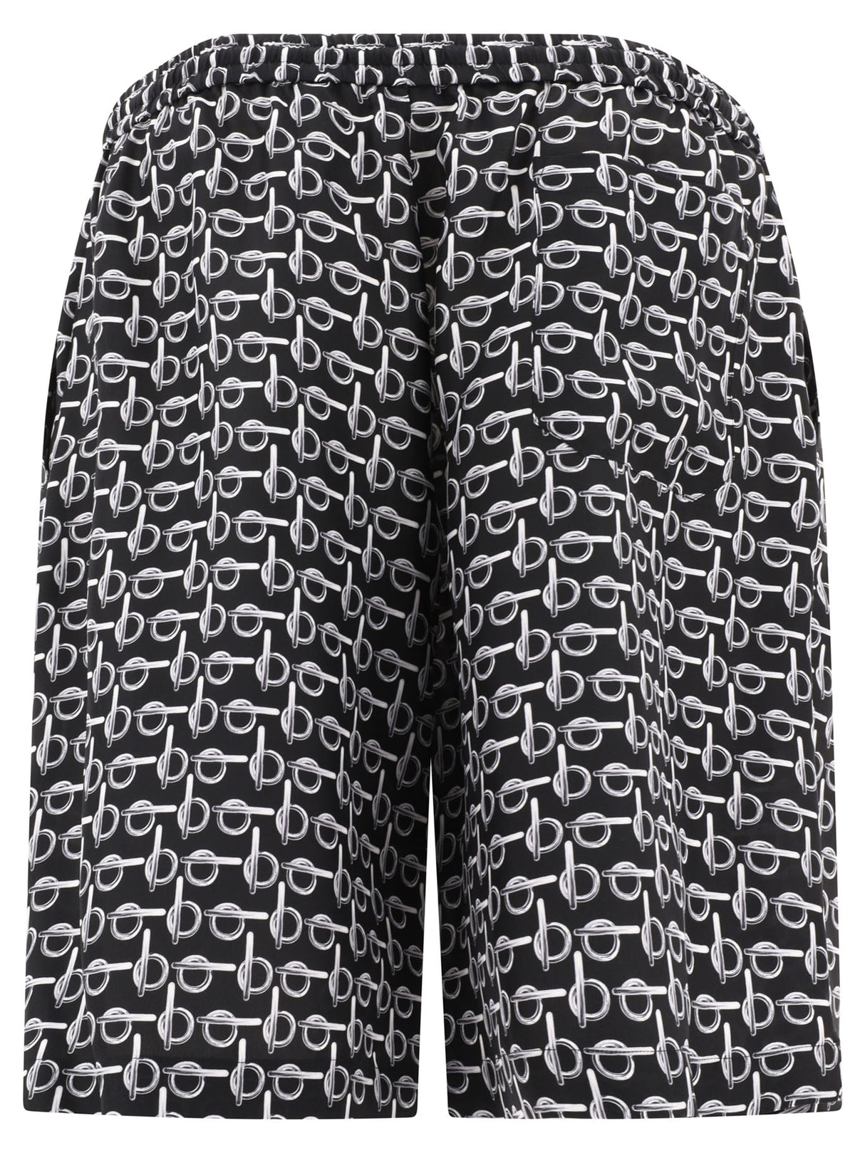 BURBERRY Elegant Printed Silk Shorts for Men