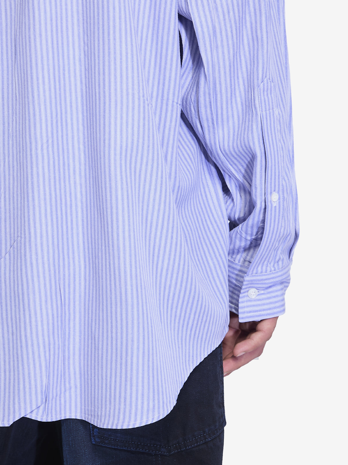 BALENCIAGA Classic Striped Poplin Shirt - Men’s Edition