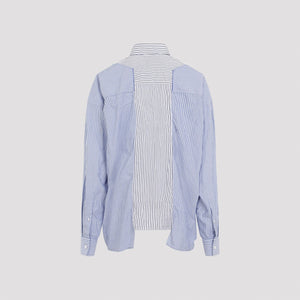 BALENCIAGA Patched Cotton Shirt for Men - Fall/Winter 2024