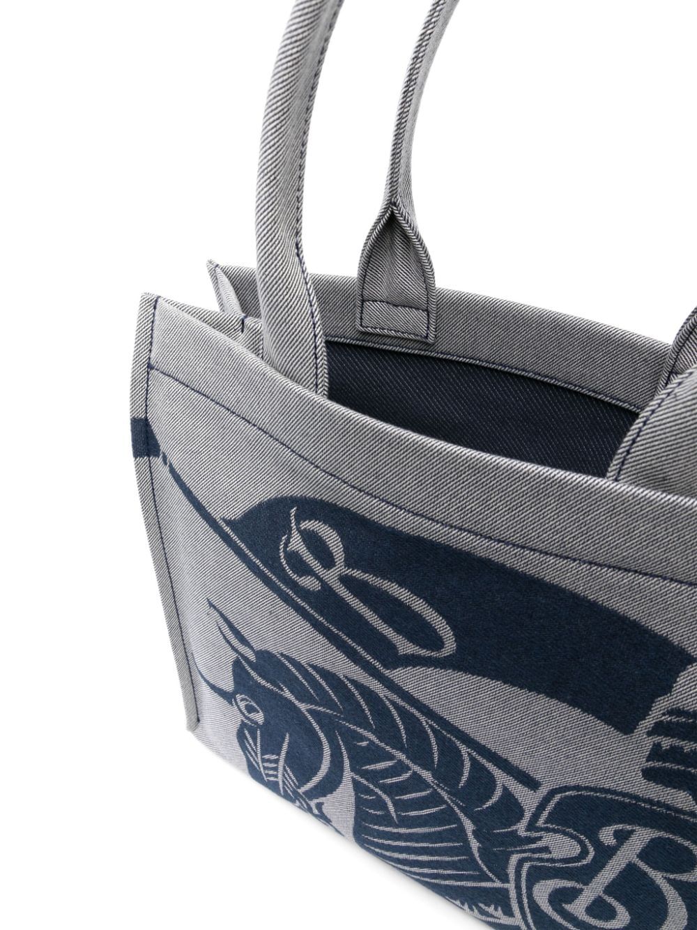 BURBERRY Urban Explorer Mini Tote in Grey-Blue