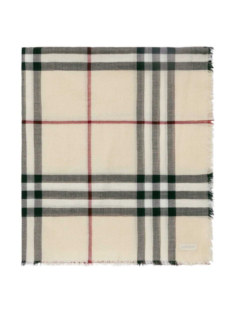 BURBERRY Giant Check Scarf for Women in Gray - FW24