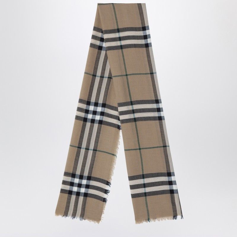 BURBERRY Classic Check Wool Scarf