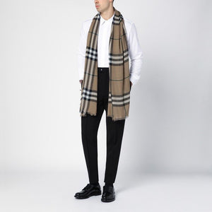 BURBERRY Classic Check Wool Scarf