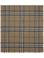 BURBERRY Iconic Check Wool Scarf