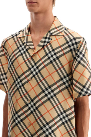 BURBERRY Elegant Silk Short-Sleeved Shirt