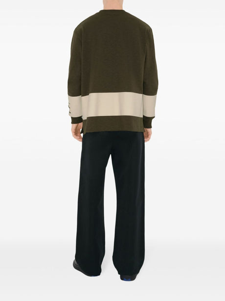 BURBERRY Equestrian-Inspired Oversize Long-Sleeved T-Shirt