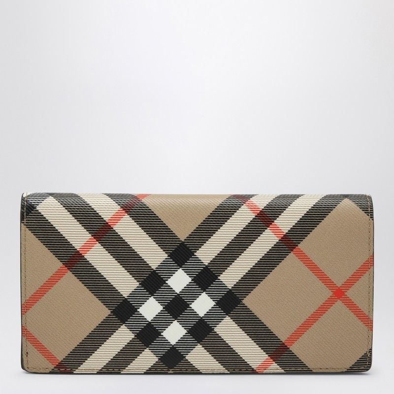 BURBERRY Continental Large Wallet in Classic Check Pattern