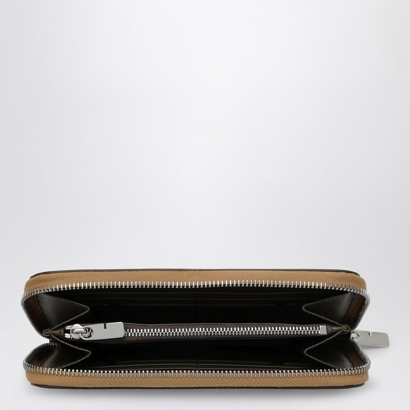 BURBERRY Mini Check Pattern Zipped Wallet