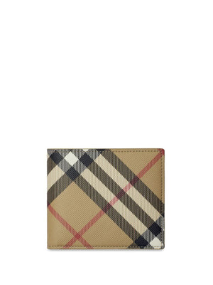 BURBERRY Elegant Leather Bi-fold Wallet