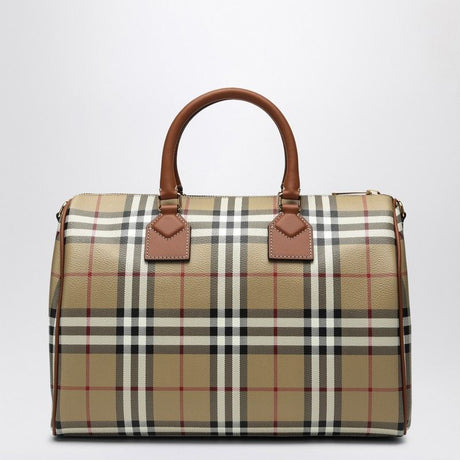 BURBERRY Medium Bowling Handbag with Check Pattern