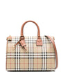 BURBERRY Mini House Check Pattern Tote Handbag