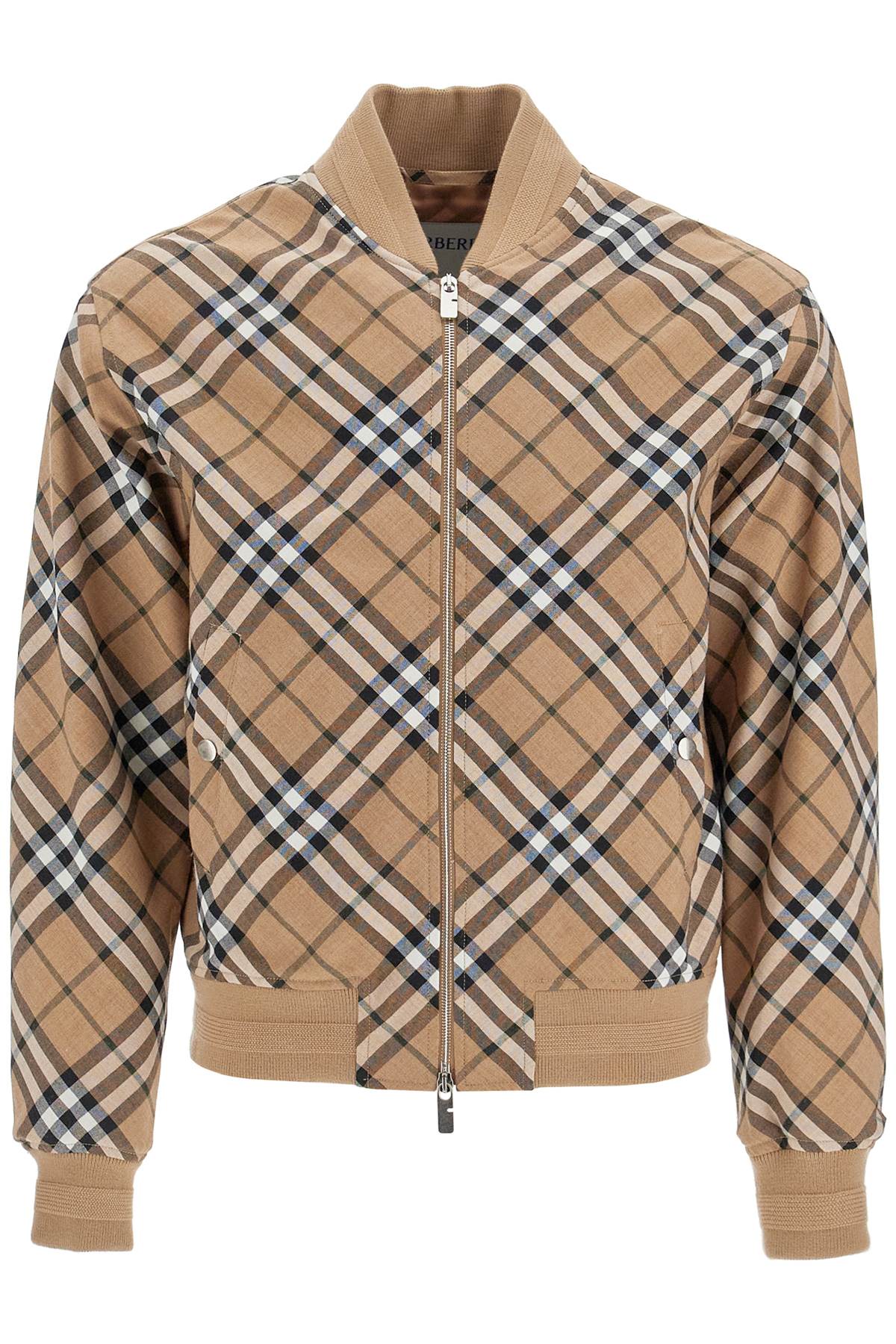 BURBERRY Vintage Check Zip-Up Jacket for Men - Fall/Winter 2024