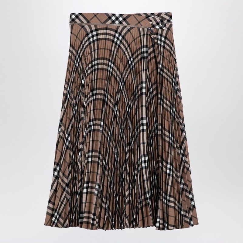 BURBERRY Pleated Wrap Skirt for Women