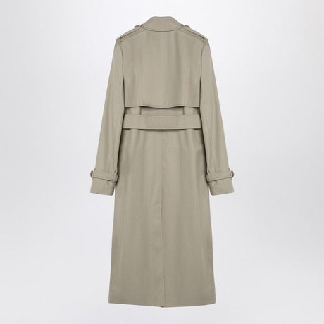 BURBERRY Elegant Double-Breasted Silk Trench Coat with Belt