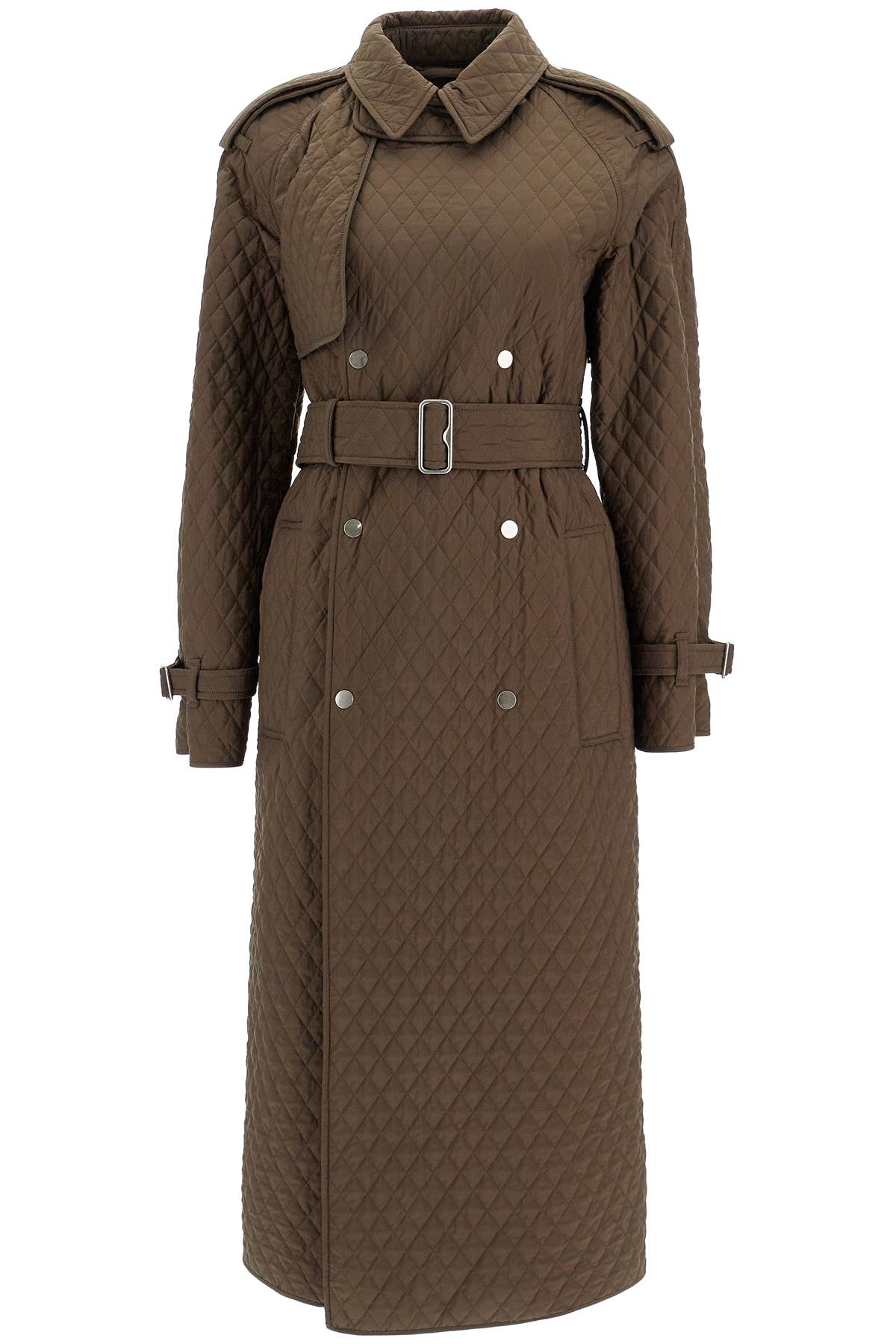 BURBERRY Long Quilted Trench Jacket for Women