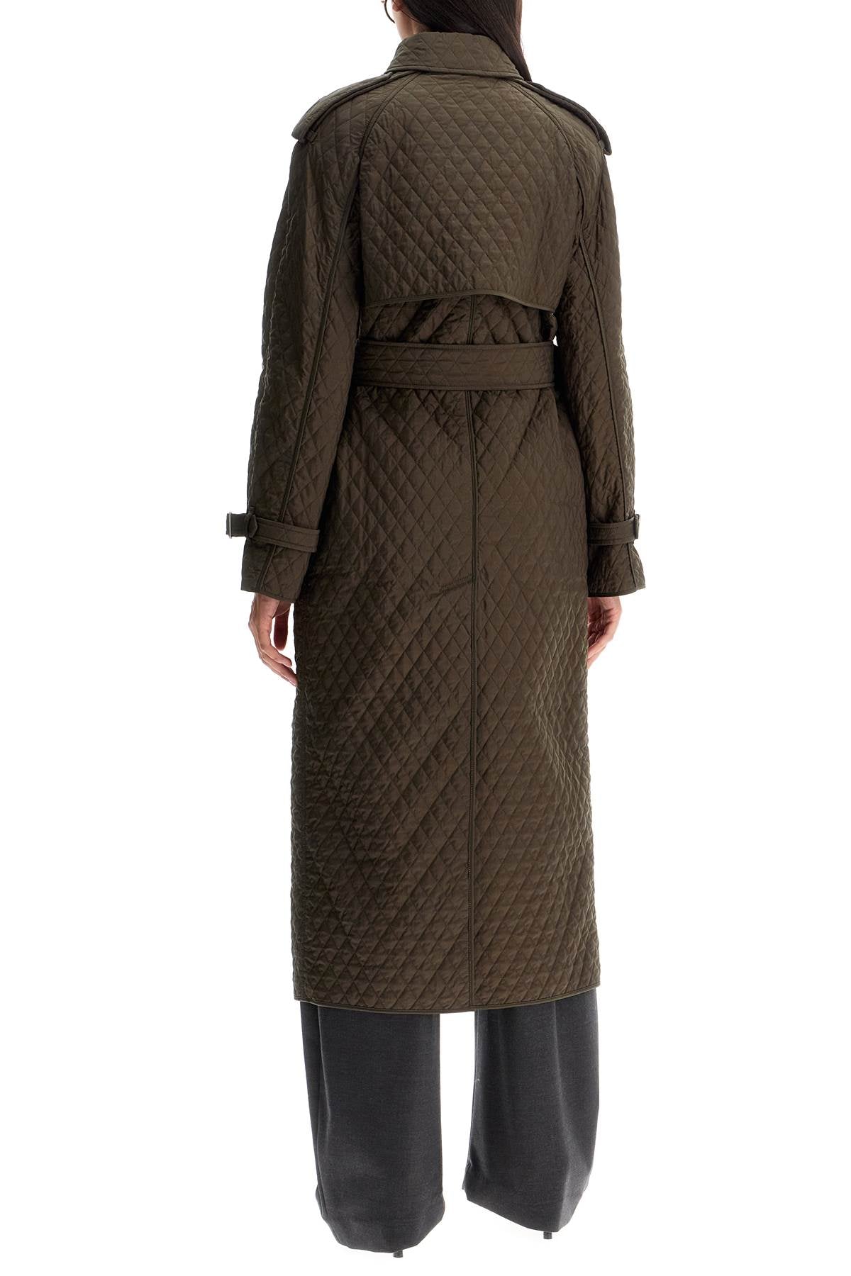 BURBERRY Long Quilted Trench Jacket for Women