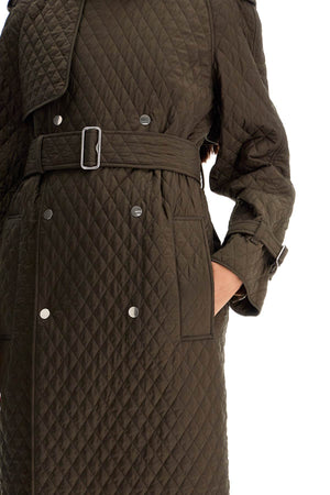 BURBERRY Long Quilted Trench Jacket for Women