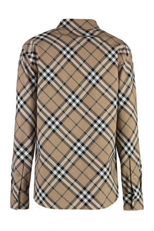 BURBERRY Checkered Design Cotton Shirt for Women