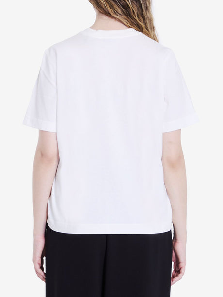 BURBERRY Equestrian Knight Embroidered White T-Shirt