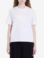 BURBERRY Embroidered Logo Natural T-Shirt for Women