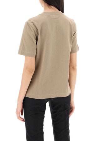 BURBERRY Embroidered Duck T-Shirt in Khaki - Fall/Winter 2024