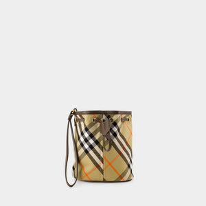 BURBERRY Mini Drawstring Pouch Handbag - Shoulder Bag for Women