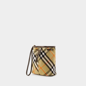 BURBERRY Mini Drawstring Pouch Handbag - Shoulder Bag for Women