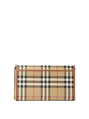 BURBERRY Elegant Mini Chain Wallet (19.5x11x4 cm)