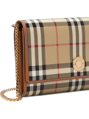 BURBERRY Elegant Mini Chain Wallet (19.5x11x4 cm)