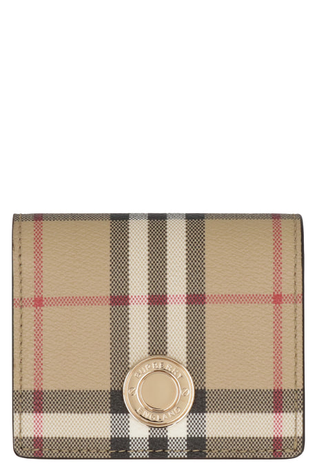 BURBERRY Mini Check Print Wallet