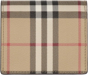 BURBERRY Mini Check Print Wallet