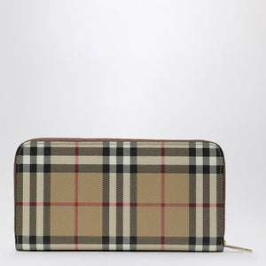 BURBERRY Check Print Mini Wallet