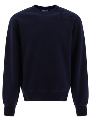 BURBERRY Embroidered Men's Sweatshirt in Navy for FW24