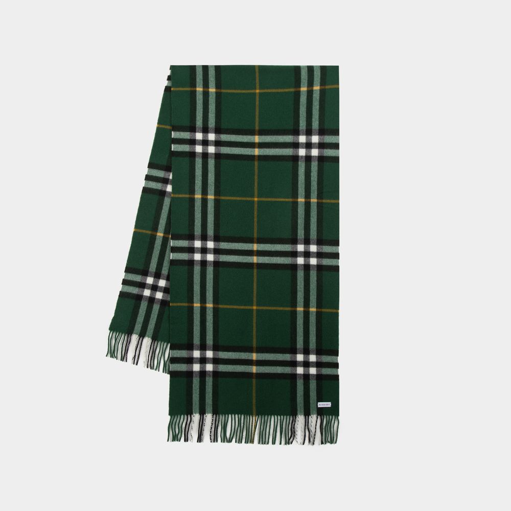 BURBERRY Luxurious Giant Check Cashmere Scarf