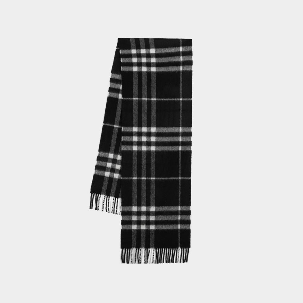 BURBERRY Luxurious Giant Check Cashmere Scarf