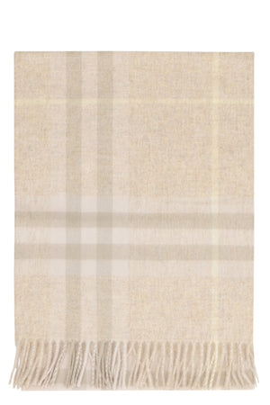 BURBERRY Checkered Design Cashmere Scarf - 168X30 CM