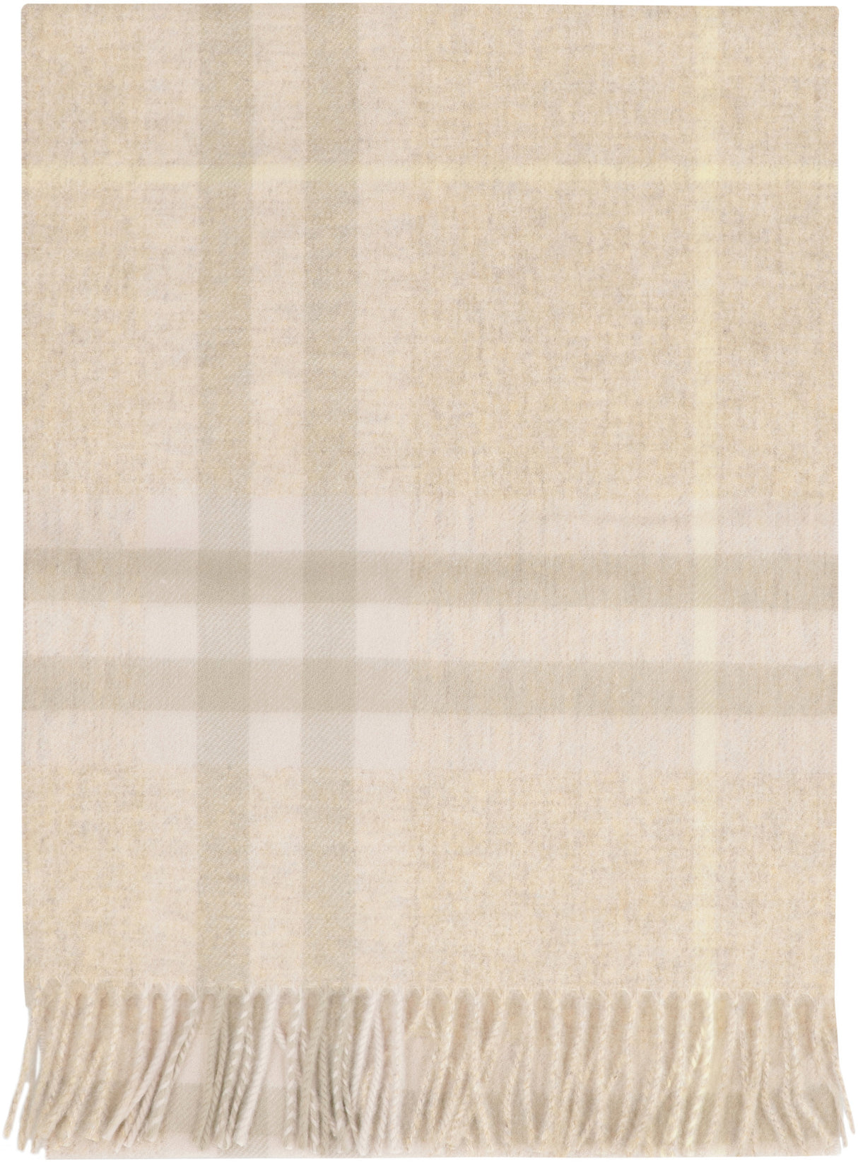 BURBERRY Checkered Design Cashmere Scarf - 168X30 CM