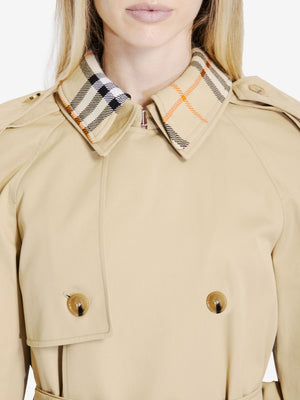 BURBERRY Double-Breasted Belted Jacket