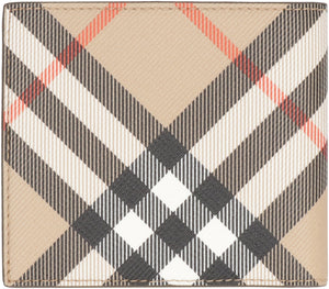 BURBERRY Check Pattern Folding Wallet