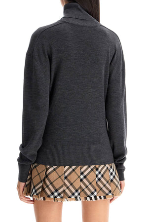 BURBERRY Elegant High-Neck Wool Sweater